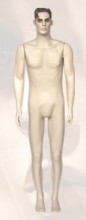AM-004 manequim masculino completo moldado bege